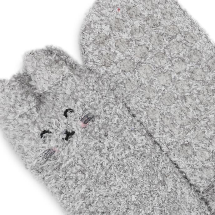 totes Faux Fur Hot Water Bottle with Cosy Sock Gift Set Grey Extra Image 6